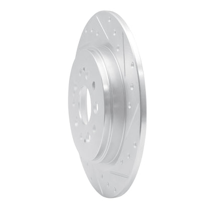 R1 Concepts R1 17-25 Acura RDX Rear Right Drilled & Slotted Silver Brake Rotor
