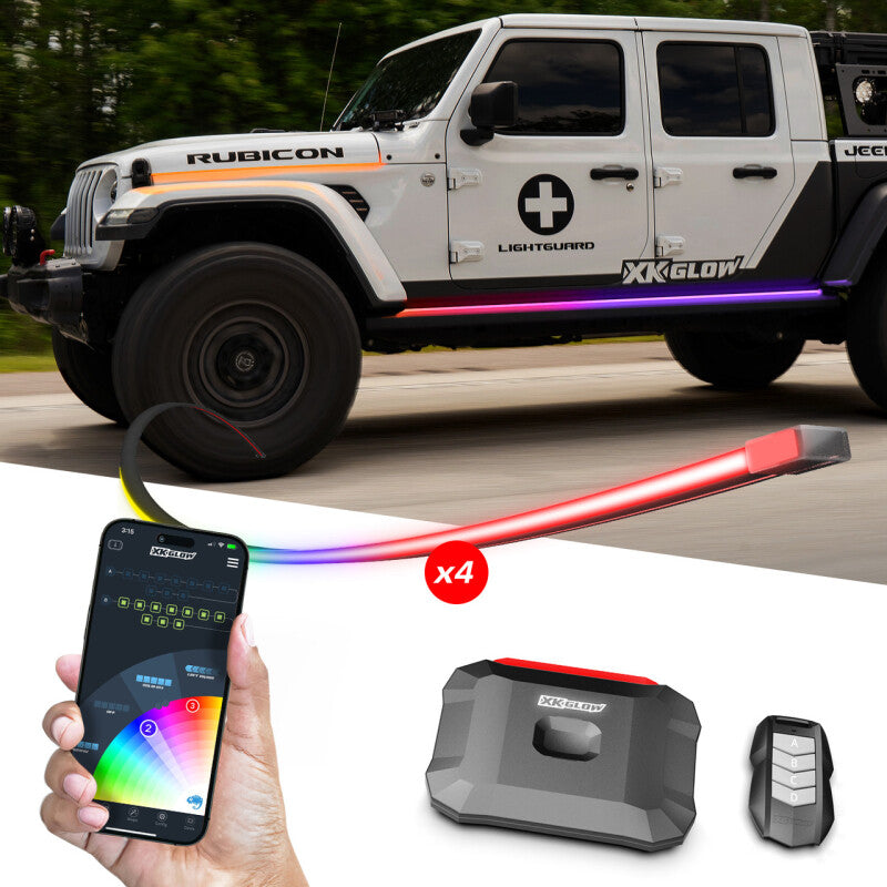 XKGLOW XK Glow Addressable Accent Light Strip Kit For Jeep - Case of 20