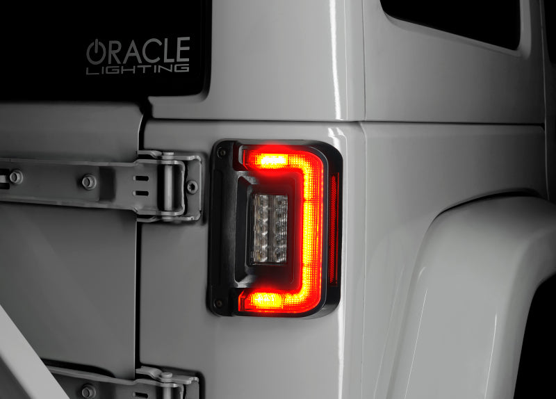 ORACLE Lighting Oracle 07-17 Jeep Wrangler JK Flush Mount LED Tail Lights - Tinted