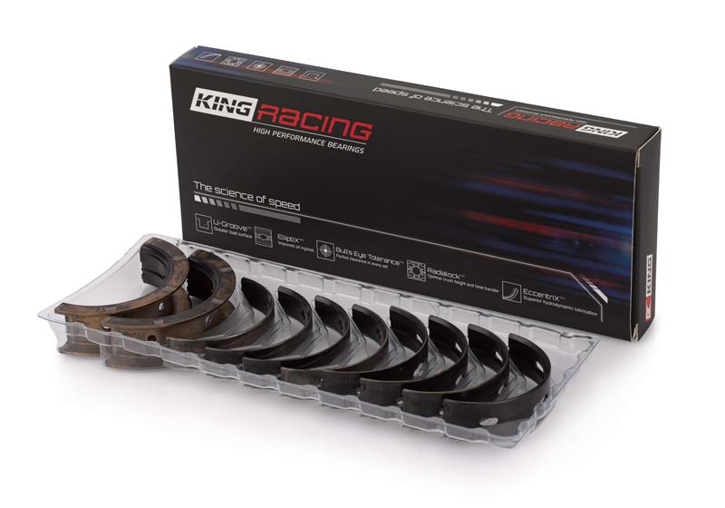 King Engine Bearings Ford V8 351ci 5.8L 16V (Size .010 Oversized) Performance Main Bearing Set