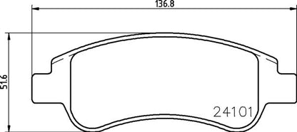 Mintex MDB2628 Brake Pad Set, disc brake