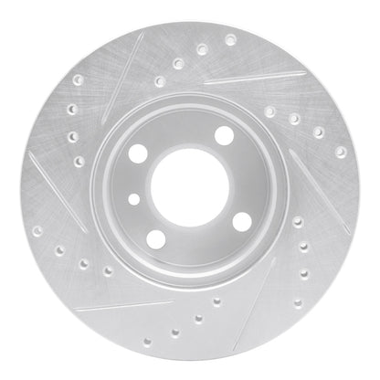 R1 Concepts R1 76-77 BMW 320I (USA/Canada) Front Right Drilled & Slotted Silver Brake Rotor