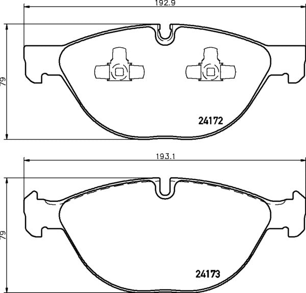 Mintex MDB2835 Brake Pad Set, disc brake