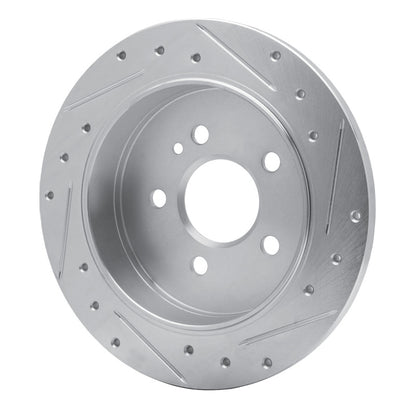 R1 Concepts R1 98-05 Mercedes-Benz ML350 Rear Left Drilled & Slotted Silver Brake Rotor