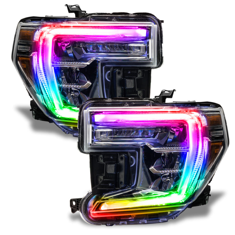 ORACLE Lighting Oracle 19-21 GMC Sierra 1500 RGB+W Headlight DRL Upgrade Kit - ColorSHIFT