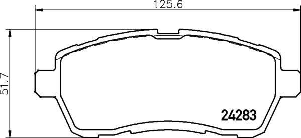 Mintex MDB2875 Brake Pad Set, disc brake