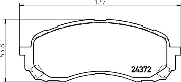 Mintex MDB2723 Brake Pad Set, disc brake