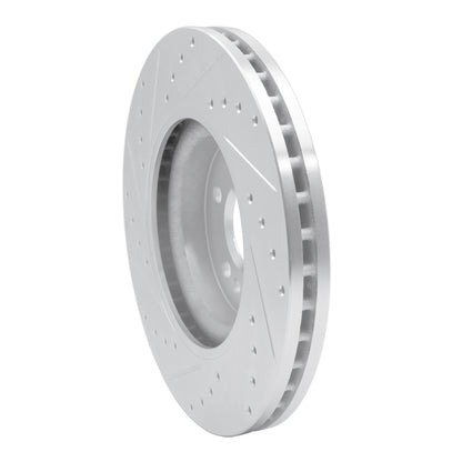 R1 Concepts R1 06-12 Mercedes-Benz ML500 (USA/Canada) Front Right Drilled & Slotted Silver Brake Rotor