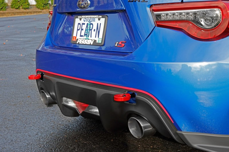 Perrin Performance PERRIN 13-26 Subaru BRZ / 13-20 Scion FRS & Toyota 86 / 22-26 GR86 Tow Hook Kit (Rear) - Red