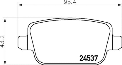 Mintex MDB2887 Brake Pad Set, disc brake