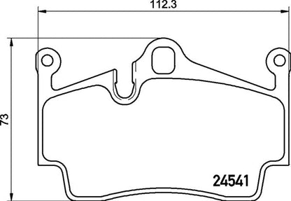 Mintex MDB2889 Brake Pad Set, disc brake