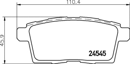 Mintex MDB2886 Brake Pad Set, disc brake