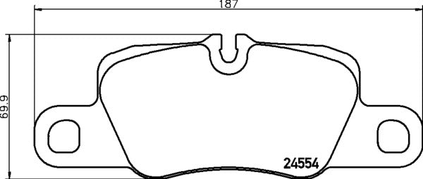 Mintex MDB2975 Brake Pad Set, disc brake