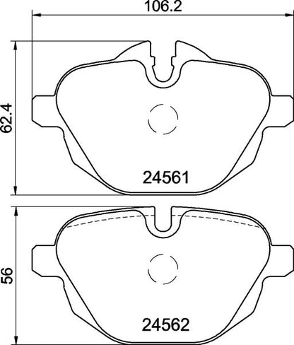 Mintex MDB2948 Brake Pad Set, disc brake