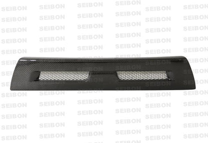 Seibon 08-12 Mitsubishi Lancer Evo X Shaved Emblem Carbon Fiber Front Grill does not fit MR model
