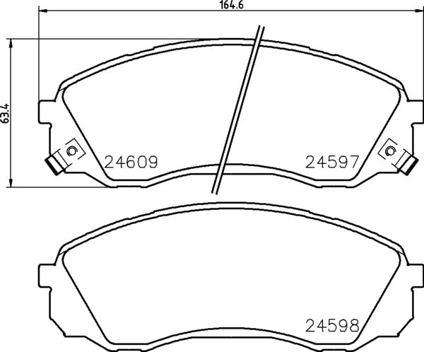 Mintex MDB2921 Brake Pad Set, disc brake