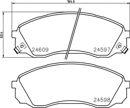 Mintex MDB2921 Brake Pad Set, disc brake