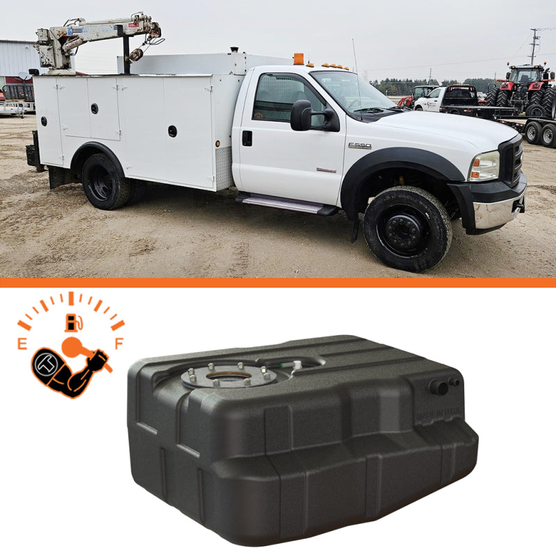 Titan Fuel Tanks 99-10 Ford F-350/F-450 Narrow Frame (PS-191) 40 Gallon After-Axle Utility Fuel Tank