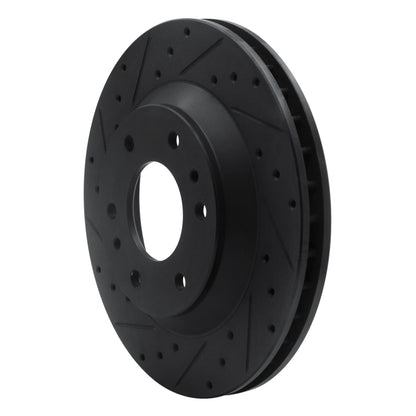 R1 Concepts R1 02-05 Buick Rainier Front Left Drilled & Slotted Black Brake Rotor