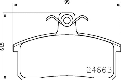 Mintex MDB2912 Brake Pad Set, disc brake