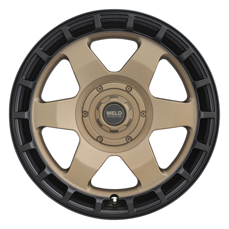 Weld Off-Road Ridge 17x9 - 5x114.3 / 5x127 BP - ET-12 - 78.1mm CB - Satin Bronze Wheel (Black Ring)