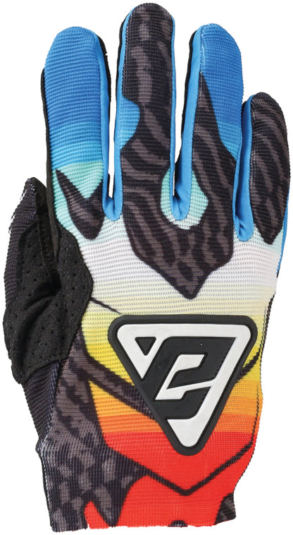 Answer Aerlite Drip Gloves Black/White/Rainbow - Small