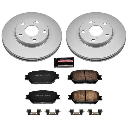 PowerStop Power Stop 02-06 Toyota Camry Front Z17 Evolution Geomet Coated Brake Kit