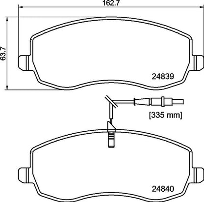 Mintex MDB2953 Brake Pad Set, disc brake