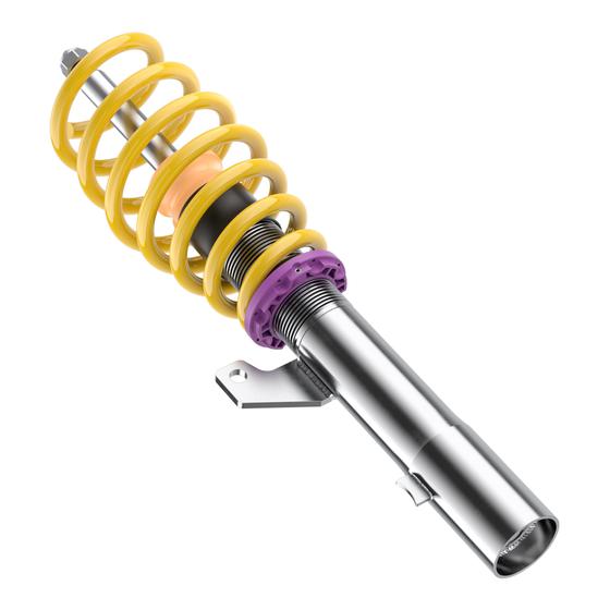 KW 152200FB Coilover suspension V2 inox <br>(incl. deactivation for electronic dampers)