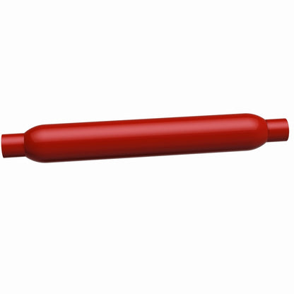 MagnaFlow Muffler Red Pack Series Glasspack 4in Rd 18in Body Length 3in/3in Inlet/Outlet