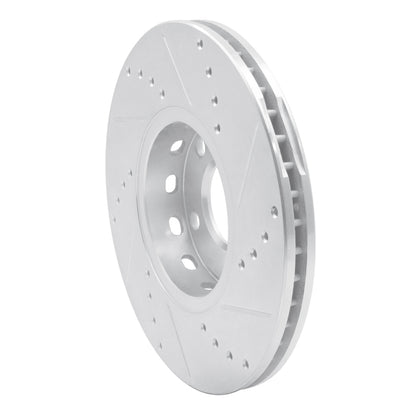 R1 Concepts R1 92-08 Audi A4 (USA/Canada) Front Left Drilled & Slotted Silver Brake Rotor