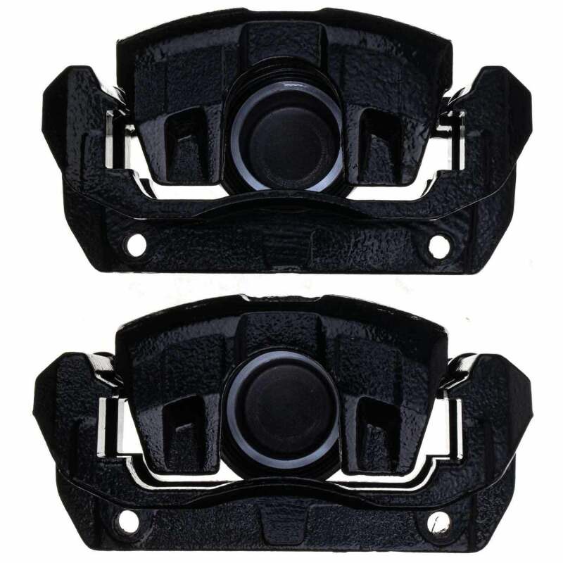 PowerStop Power Stop 01-03 Acura CL Front Black Caliper - Pair w/Bracket