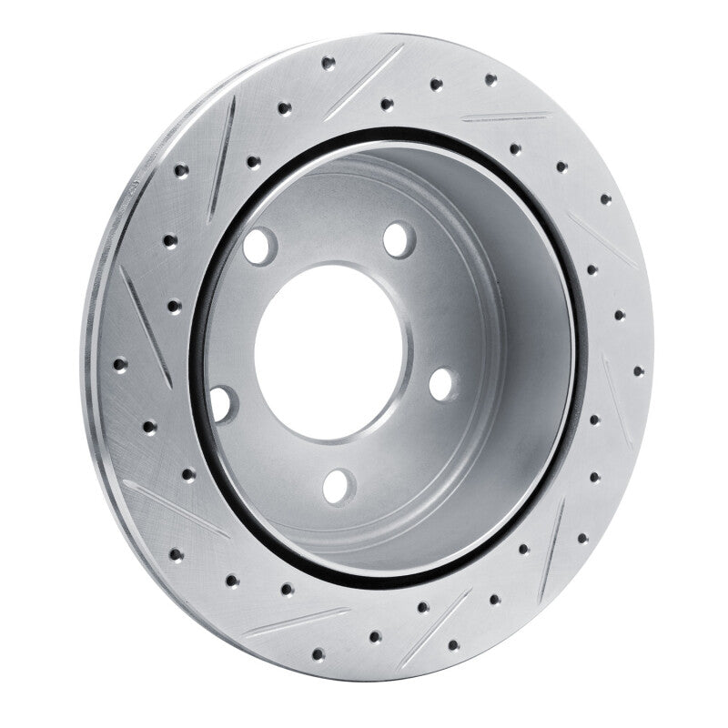 R1 Concepts R1 03-03 Dodge Ram 1500 Van Rear Right Drilled & Slotted Silver Brake Rotor