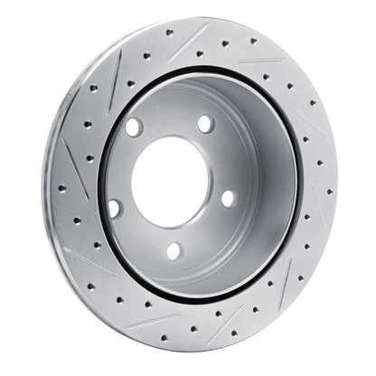 R1 Concepts R1 03-03 Dodge Ram 1500 Van Rear Right Drilled & Slotted Silver Brake Rotor