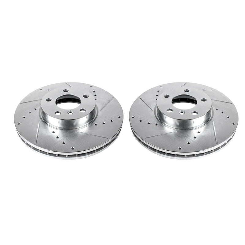 PowerStop Power Stop 07-18 BMW X5 Front Evolution Drilled & Slotted Rotors - Pair
