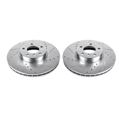 PowerStop Power Stop 07-18 BMW X5 Front Evolution Drilled & Slotted Rotors - Pair