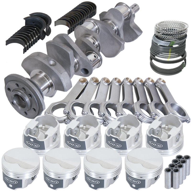 Eagle Chevy 350 3.480in Crank 5.700in H-Beam -3.7cc Flat Top 4.060in Pistons Rotating Assembly