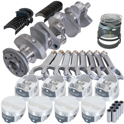 Eagle Chevy 350 3.480in Crank 5.700in H-Beam -3.7cc Flat Top 4.060in Pistons Rotating Assembly