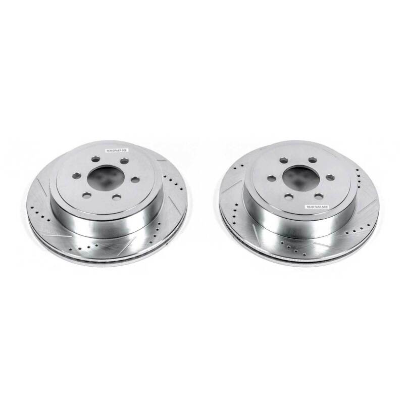 PowerStop Power Stop 2003 Dodge Durango Rear Evolution Drilled & Slotted Rotors - Pair