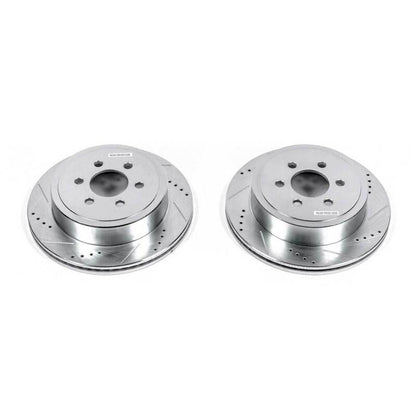 PowerStop Power Stop 2003 Dodge Durango Rear Evolution Drilled & Slotted Rotors - Pair