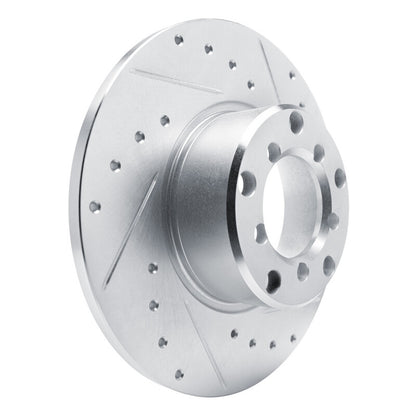 R1 Concepts R1 65-73 Mercedes-Benz 220 Front Right Drilled & Slotted Silver Brake Rotor
