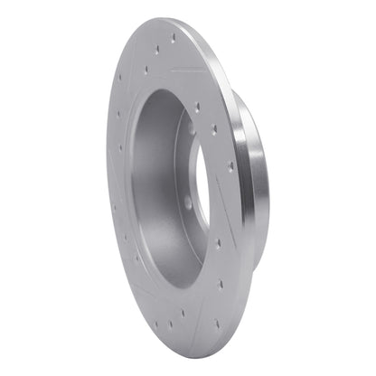 R1 Concepts R1 90-94 Eagle TALON Rear Right Drilled & Slotted Silver Brake Rotor