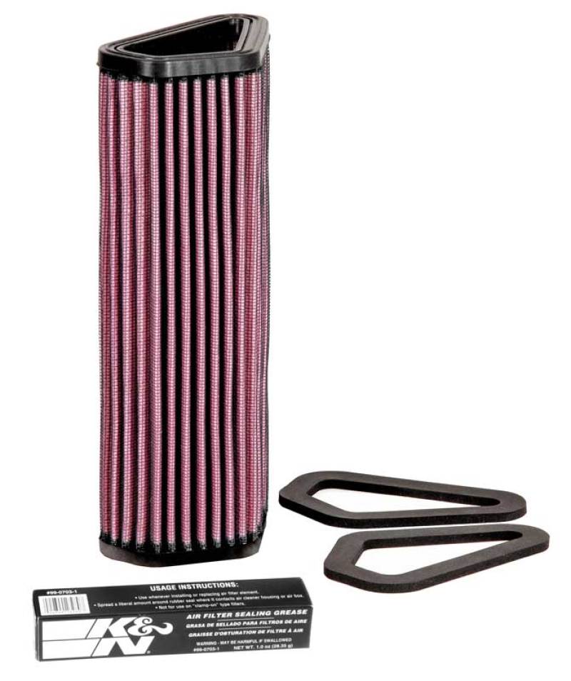 K&N Engineering K&N 07-12 Ducati 1098/1098S/1098R/848 848/1198S/Streetfighter/848 Evo/Diavel Replacement Air Filter