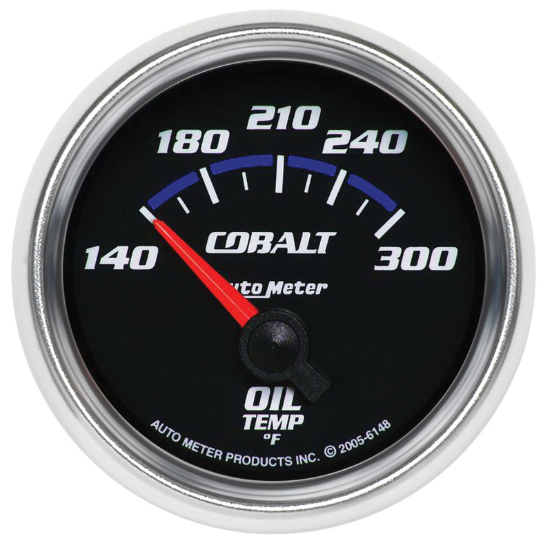 Autometer Cobalt 2 1/6in 140-300 Degree F Oil Temperature Gauge