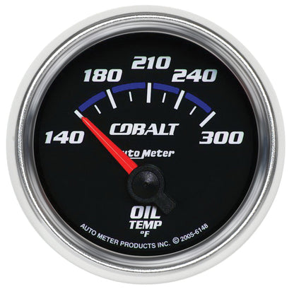 Autometer Cobalt 2 1/6in 140-300 Degree F Oil Temperature Gauge