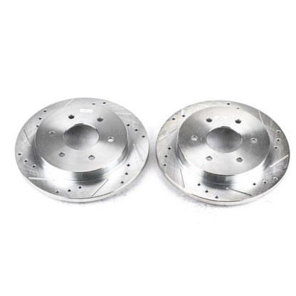 PowerStop Power Stop 04-10 Infiniti QX56 Rear Evolution Drilled & Slotted Rotors - Pair