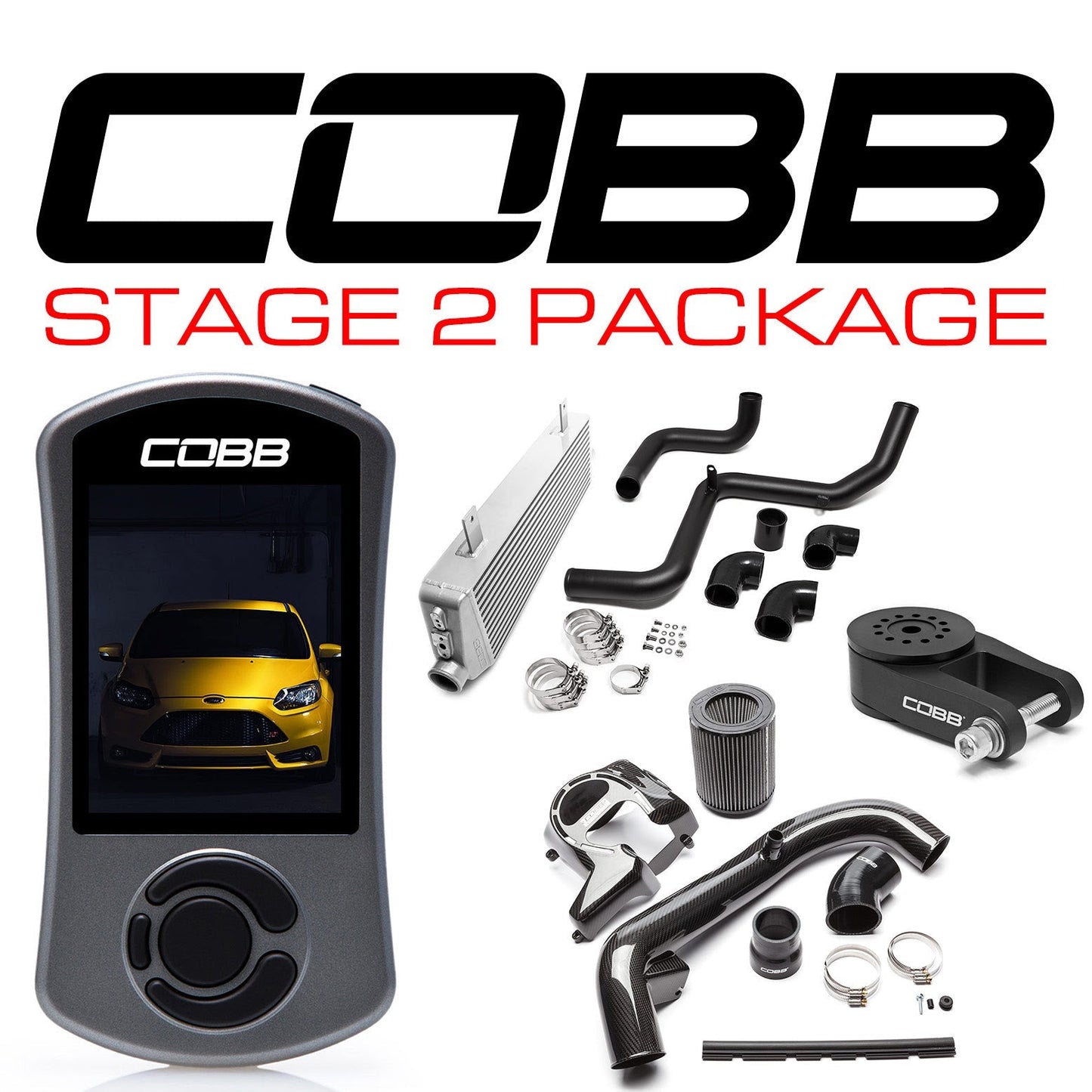 COBB FOR001FO2CF FORD STAGE 2 CARBON FIBER POWER PACKAGE FOCUS ST 2013-2017