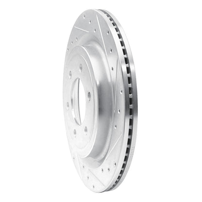 R1 Concepts R1 21-25 Ford F-150 Lightning Rear Right Drilled & Slotted Silver Brake Rotor