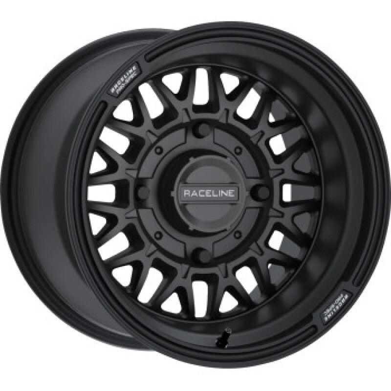 Raceline A13B Omega 15x10in/4x156 BP / 0mm Offset /132.5mm Bore - Satin Black Wheel