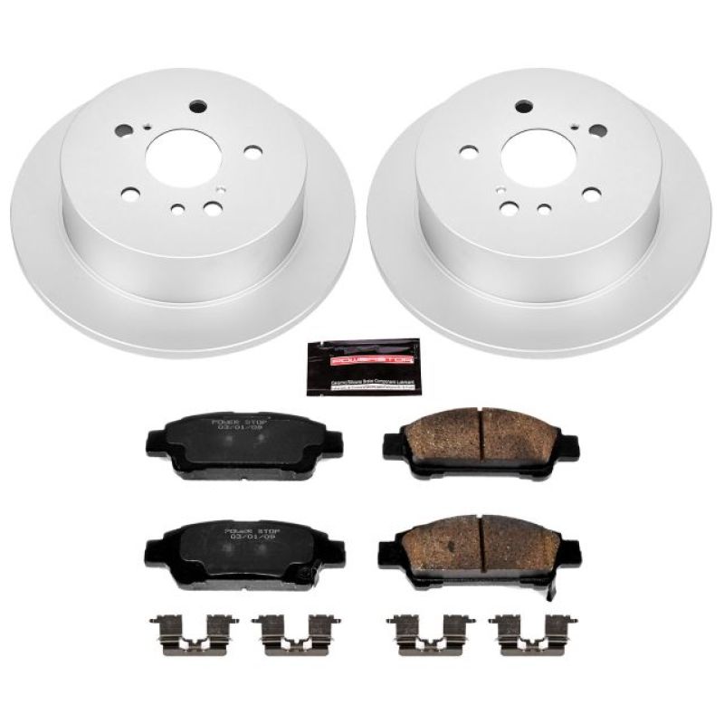 PowerStop Power Stop 04-10 Toyota Sienna Rear Z17 Evolution Geomet Coated Brake Kit